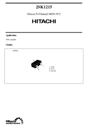 Datasheet 2SK1215 производства Hitachi