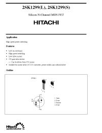 Datasheet 2SK1299 производства Hitachi