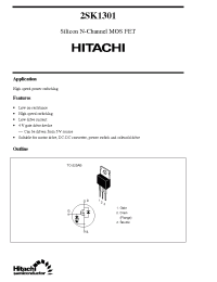 Datasheet 2SK1301 производства Hitachi