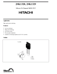 Datasheet 2SK1328 производства Hitachi