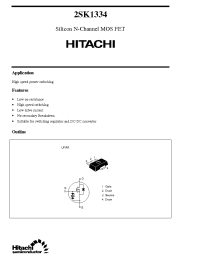 Datasheet 2SK1334 производства Hitachi