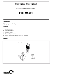 Datasheet 2SK1400 производства Hitachi