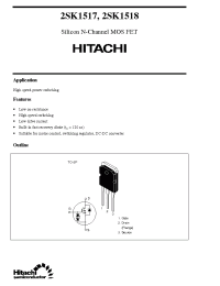 Datasheet 2SK1517 производства Hitachi