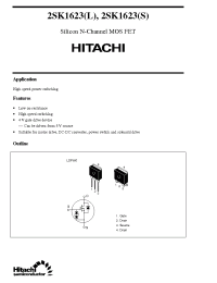 Datasheet 2SK1623 производства Hitachi