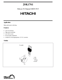Datasheet 2SK176 производства Hitachi