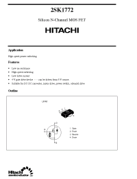 Datasheet 2SK1772 производства Hitachi