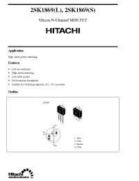 Datasheet 2SK1869 производства Hitachi