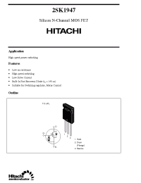 Datasheet 2SK1947 производства Hitachi