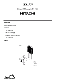 Datasheet 2SK1968 производства Hitachi