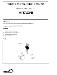 Datasheet 2SK214 производства Hitachi