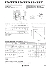 Datasheet 2SK225 производства Hitachi