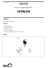 Datasheet 2SK2328 производства Hitachi