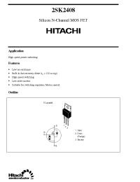 Datasheet 2SK2408 производства Hitachi