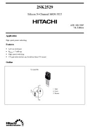 Datasheet 2SK2529 производства Hitachi
