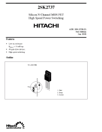 Datasheet 2SK2737 производства Hitachi