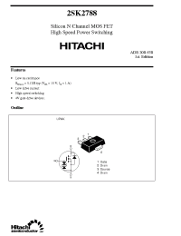 Datasheet 2SK2788 производства Hitachi
