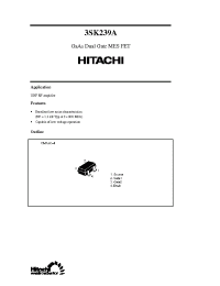 Datasheet 3SK239A производства Hitachi