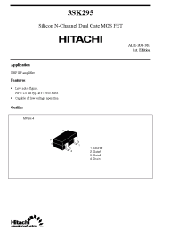 Datasheet 3SK295 производства Hitachi