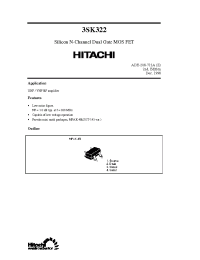Datasheet 3SK322 производства Hitachi