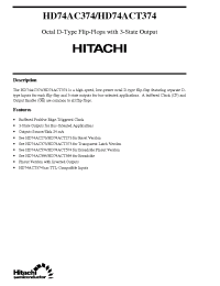 Datasheet 74AC374 производства Hitachi