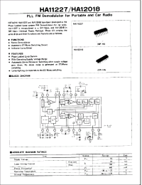 Datasheet HA11227 manufacturer Hitachi