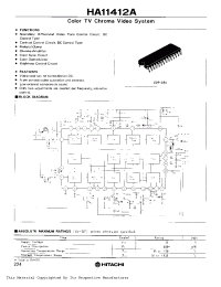 Datasheet HA11412A manufacturer Hitachi