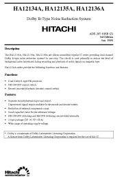 Datasheet HA12136AF manufacturer Hitachi