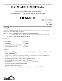 Datasheet HA12217F manufacturer Hitachi