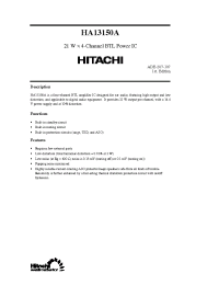 Datasheet HA13150 manufacturer Hitachi