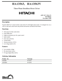 Datasheet HA13563 manufacturer Hitachi