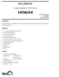 Datasheet HA13566AF manufacturer Hitachi