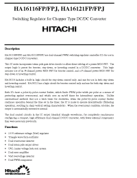 Datasheet HA16121FP manufacturer Hitachi