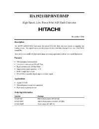 Datasheet HA19211BP manufacturer Hitachi