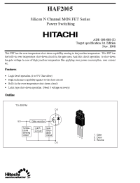 Datasheet HAF2005 производства Hitachi