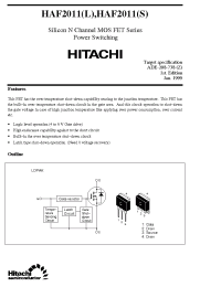 Datasheet HAF2011 производства Hitachi
