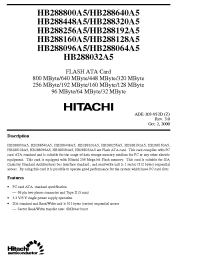 Datasheet HB288032A5 производства Hitachi