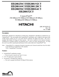 Datasheet HB288096C5 производства Hitachi