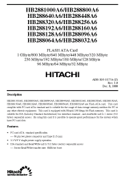 Datasheet HB288192A6 производства Hitachi