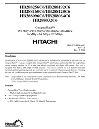 Datasheet HB288192C6 производства Hitachi