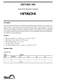Datasheet HC49 производства Hitachi
