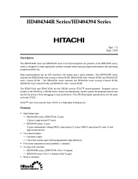 Datasheet HCD40C4344R производства Hitachi