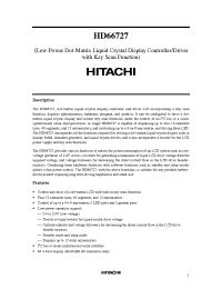 Datasheet HCD66727A03BP производства Hitachi