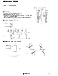 Datasheet HD14075B производства Hitachi