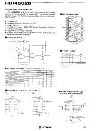 Datasheet HD14502B производства Hitachi