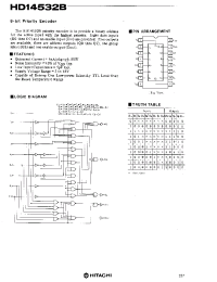 Datasheet HD14532 производства Hitachi