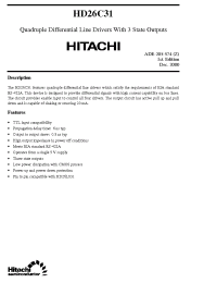 Datasheet HD26C31 производства Hitachi