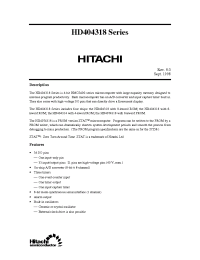 Datasheet HD404316H производства Hitachi