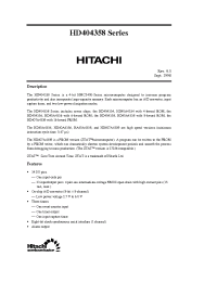 Datasheet HD404354 производства Hitachi