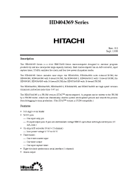 Datasheet HD4043612H производства Hitachi