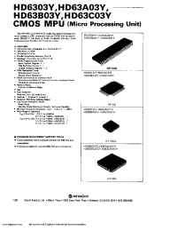 Datasheet HD6303Y производства Hitachi